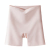 High Waist Seamless Safety Panties Ice Silk Shorts, Size: L (47.5-60kg)(Purple Pink Sticker)