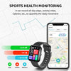 GTS5 2.0 inch Fitness Health Smart Watch, BT Call / Heart Rate / Blood Pressure / MET / Blood Glucose(Black)
