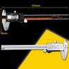 0-150mm Plastic Meter Stainless Steel Body Digital Display Electronic High-Precision Vernier Caliper, Specification: 3 Units of mm/in/f