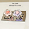 Cute Flower Toilet Pusher Nail Art Special Bathroom Flush Switch Button(Pink)