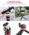 YELANGU T1 YLG1202A Pocket Mini Metal Desktop Tripod Mount with 360 Degree Ball Head for DSLR & Digital Cameras (Black)