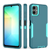 For Samsung Galaxy A06 4G Magnetic PC Hybrid TPU Phone Case(Blue+Blue Green)