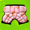 Children Outdoor Sports Roller Skating Protective Gear Hip Butt Padded Shorts Pants(Pink)