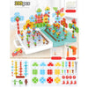 Children Screw-Tightening Electric Drill Toy Manual Assembly Toolbox, Style: 3D + Electric Drill + Charger (399PCS)