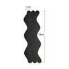 24pcs /Bag Wavy Shaped Gravel Pattern Bathtub Non-Slip Sticker, Specification: 1.3 x 18cm(Transparent)