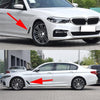 Car ABS Fender Decorative Sticker for BMW 5 Series 525Li 530Li, Bright Black