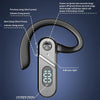 V28 Bluetooth Headset Hanging Ear Digital Display Single Ear Voice Control Earphone(Black)