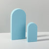 2 x Door Combo Kits Geometric Cube Solid Color Photography Photo Background Table Shooting Foam Props (Light Blue)