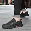 XZ2182 Autumn Men Outdoor Hiking Shoes Cowhide Laced Thick-Soled Men Shoes, Size: 42(Black)