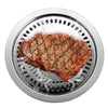 Portable Round Multifunctional Stainless Steel Outdoor Barbecue Tray, Specification:30  30  2.8 cm