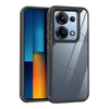 For Redmi Note 13 Pro 4G Acrylic+TPU Transparent Shockproof Phone Case(Black)