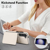 For Samsung Galaxy S23 5G Crossbody Dual-buckle Wallet RFID Back Leather Phone Case(White)