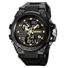 SKMEI 2031 Multifunctional Outdoor Waterproof Chronograph Men Sports Watch(Black Gold)