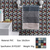 20 PCS / Set 3D Wall Stickers Bathroom Kitchen Waterproof And Oil-Proof Self-Adhesive Wallpaper Tile Stickers(MSK-014)