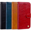 Business Style Oil Wax Texture Horizontal Flip Leather Case for Xiaomi Redmi Note 5 Pro, with Holder & Card Slots & Wallet (Red)