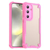 For Samsung Galaxy S25 5G Armor Glaze PC Hybrid TPU Phone Case(Pink)