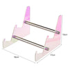 Acrylic Colorful Keyboard Storage Display Stand, Style:Dual Layer