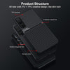 For Samsung Galaxy A36 Classic Tilt Strip Grain Magnetic PC Hybrid TPU Phone Case(Red)