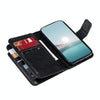 For Samsung Galaxy A26 5G Tri-Fold 9-Card Wallets Leather Phone Case(Black)