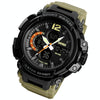 SKMEI 1343 Men Outdoor Sports Waterproof Watch Student Digital Watch(Khaki)