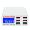 WLX-896+ 6 In 1 Multi-function Smart Digital Display USB Charger(AU Plug)