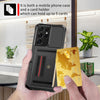 For Samsung Galaxy S21 Ultra 5G ZM06 Card Bag TPU + Leather Phone Case(Black)
