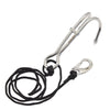 Diving Double-headed Stainless Steel Flow Hook With Safety Rope, Color: Pink