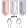 Natural Rose Quartz Face Oil Absorbing Roller Volcanic Stone Facial Skin Repair Cleansing Massager(Pink)