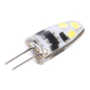G4 2W 120LM 6 LED SMD 2835 Silicone Corn Light Bulb, DC 12V(White Light)