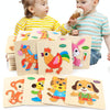 5 PCS Children Wooden 3D Puzzle Baby Educational Early Education Toys(Crab)