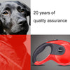 Retractable Dog Lead 3m Red - Non-Slip Handle & Durable ABS