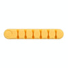 6 Holes Bear Silicone Desktop Data Cable Organizing And Fixing Device(Lemon Yellow)