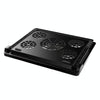 NUOXI S500 Double Switch Control Laptop Radiator Five-Fan Multi-Angle Adjustment Computer Base without Speed Regulation(Black)