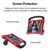 For Samsung Galaxy Tab S8 Boxing Series Kickstand EVA Shockproof Tablet Case with Shoulder Strap(Red Black)