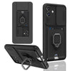 For Samsung Galaxy A06 Sliding Camshield Magnetic Card Holder Silicone Phone Case(Black)