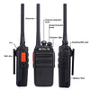 1 Pair RETEVIS RT24 EU Frequency PMR 446/400-470MHz 16CHS Two Way Radio Handheld Walkie Talkie, EU Plug(Black)