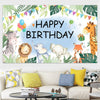 180x90cm Animal Birthday Theme Backdrop Cloth Party Decoration(2023SRB94)