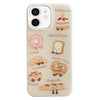 For iPhone 11 Cartoon Creative TPU Hybrid PC Shockproof Phone Case(Bread Series)