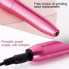 Aluminum Alloy Nail Grinding Machine USB Electric Nail Polish Remover(Rose Pink)