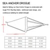 PVC Traction Drift Brake Fishing Sea Anchor, Size: 32 inch Orange