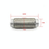 XH-6172 Car Muffler Exhaust Pipe Silencer Nozzle Stainless Steel Exhaust, Size:57mm(Silver)