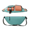 Y9574 Canvas Crossbody Single Shoulder Backpack Light Sports Chest Bag Green+Lanyard