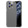 For iPhone 11 Pro Nano Lens Cover Liquid Silicone Phone Case(Titanium Gray)