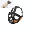 Bulldog Muzzle, Breathable Mesh, Tongue Out, Orange, Size L