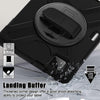 For Xiaomi Pad 7 / 7 Pro Rotatable Holder Silicone Hybrid PC Tablet Case with Shoulder Strap(Black)