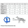 Reflective Dog Harness Vest, Breathable Mesh, Large Blue - HT-864