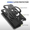 For Samsung Galaxy S25+ 5G MagSafe Magnetic Shockproof Phone Case with Ring Holder(Black)
