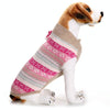 Christmas Snowflake Dog Jumper, Rose Red, Size L