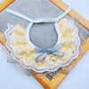 Lace Pearl Dog Bib - XS - Adjustable Saliva Towel