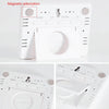 Magnetic LCD Digital Aalarm Clock Large Screen With Temperature Humidity Display(9905 White)